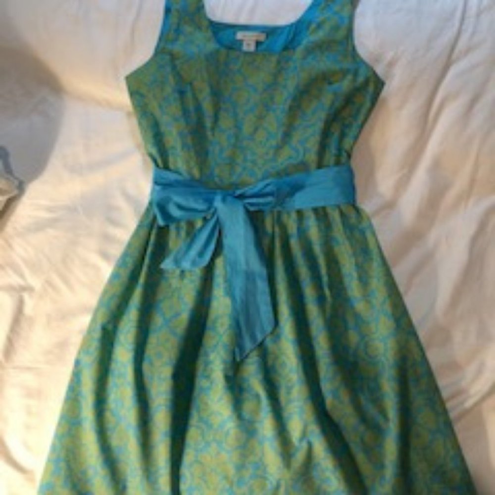 Garnet Hill sleeveless cotton dress size 8
